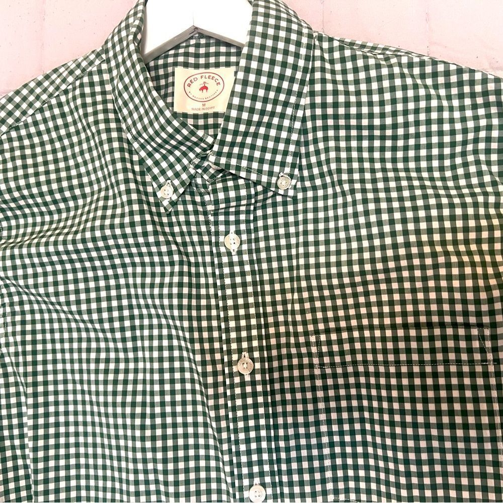 Brooks Brothers Red fleece button down shirt size M like new
